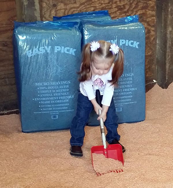 Easy Pick Shavings bags made by Jim Thorp Lumber Products